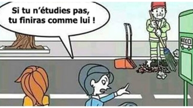 Illustration : Tout est une question de point de vue… et d’éducation ! Cette BD l’explique très bien...