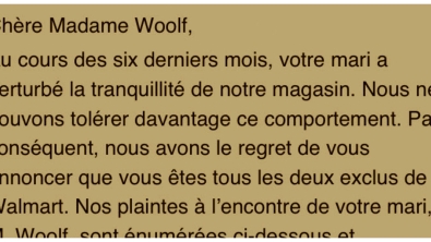 Illustration : Elle reçoit une lettre envoyée par un supermarché et c’est le choc en la lisant...