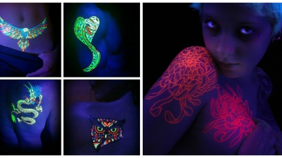 Illustration : Discrets le jour, ces tatouages à la lumière UV sont magnifiques la nuit...