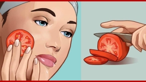 Illustration : "Les bienfaits d'une tomate placée sur votre peau pendant une heure... Une excellente astuce !"