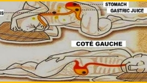 Illustration : "Vous devez absolument dormir sur le côté gauche de votre corps ! Voici pourquoi: "