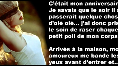 Illustration : Il bande les yeux de sa petite amie lors de sa fête d'anniversaire mais il n'aurait jamais pu prévoir ceci: 