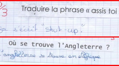 Illustration : Les élèves ne manquent pas d'humour ! La preuve avec ces 26 perles de copies.