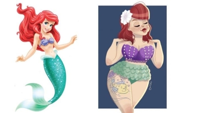 Illustration : A quoi ressembleraient les princesses Disney si elles étaient rondes ? 