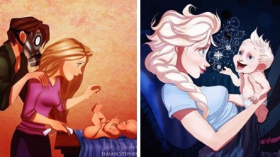 Illustration : 10 Princesses Disney imaginées en tant que mamans ! Quelles sont les plus adorables ?