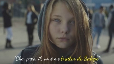 Illustration : "Cher papa, ils vont me traiter de Salope", elle bouleverse des millions de personnes, mais ça continue... (Vidéo)